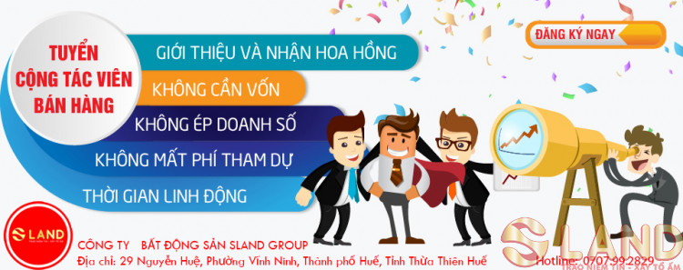 Tuyển Cộng Tác Viên - Kinh Doanh Bất Động Sản