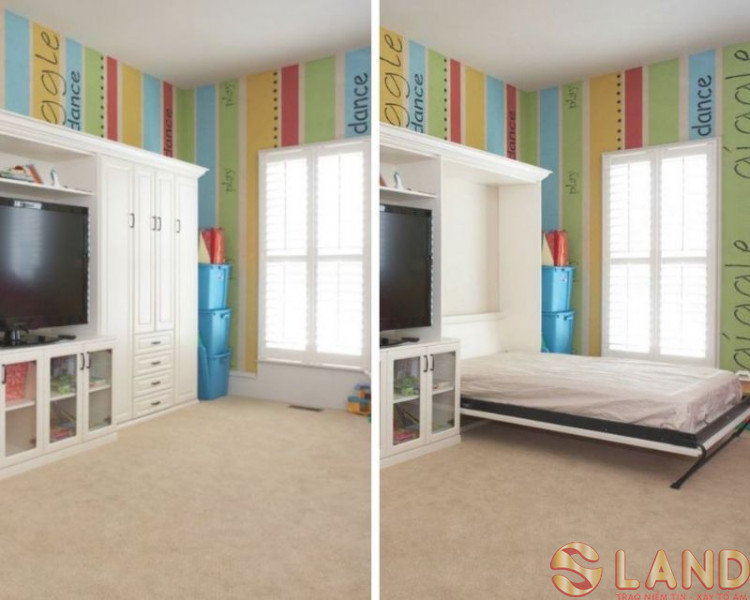 Giường ngủ thông minh “thoắt ẩn thoắt hiện” cho nhà chật