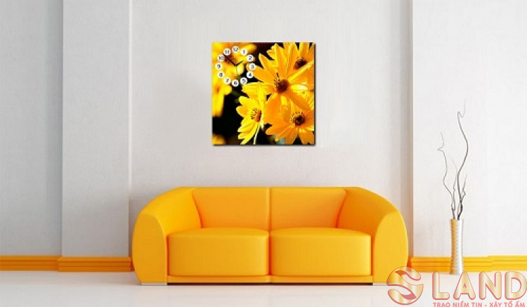 Tô điểm nhà mùa hè với tranh đồng hồ đẹp