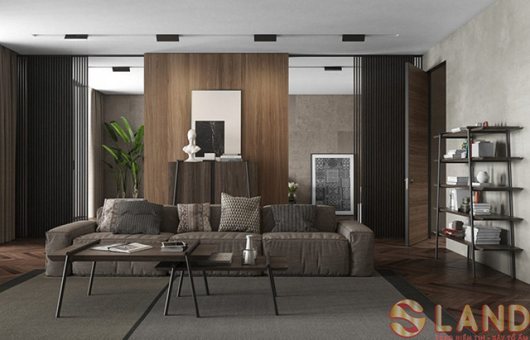 Căn hộ sở hữu phong cách mạnh mẽ, nam tính